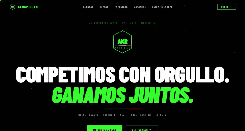 Captura del sitio de Akram Clan